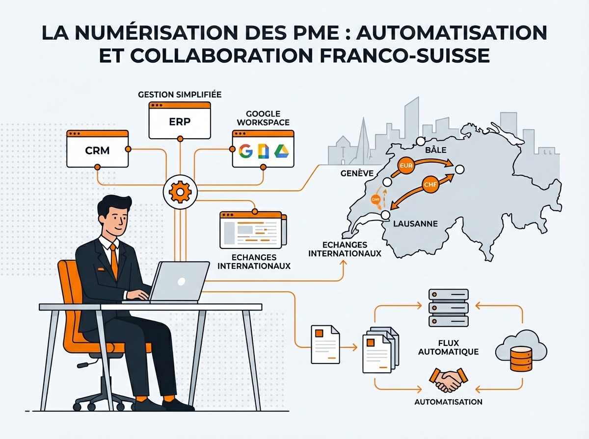 Intégrer CRM et ERP avec Google Workspace pour les PME suisses
